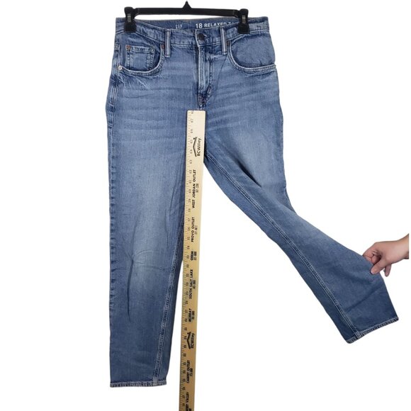 GAP High Rise Relaxed Taper Women 18 Baggy Y2K Loose Fit Denim Skater Grunge - Picture 5 of 7